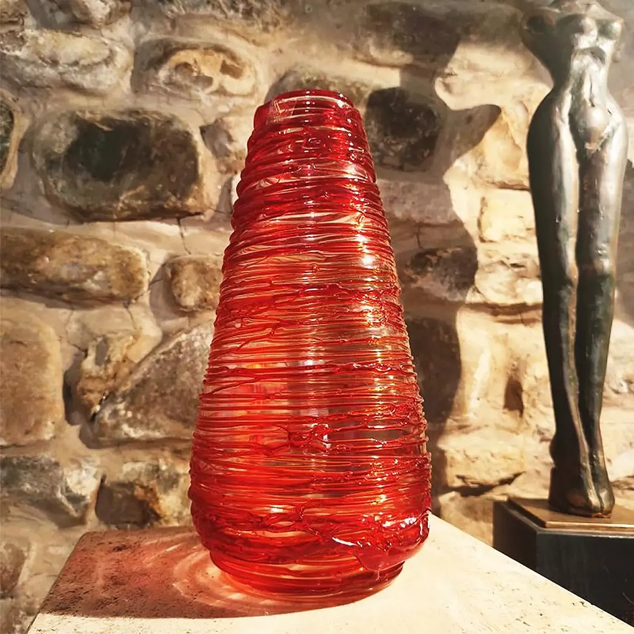 Mid-Century vase in Murano glass by Sergio Costantini, 1970s 1