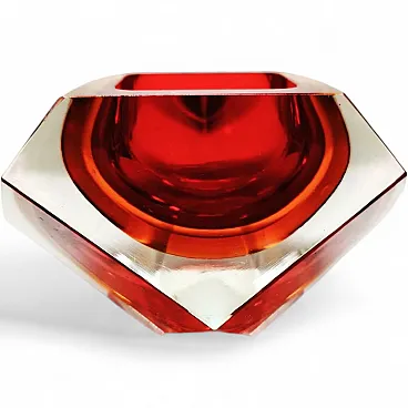 Ashtray in Murano glass by Flavio Poli for Seguso, 1960s