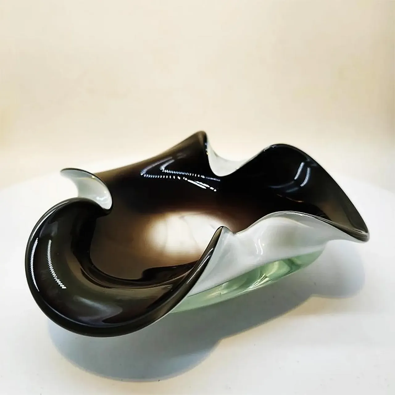 Brown asthray in Murano glass, 1970s 2