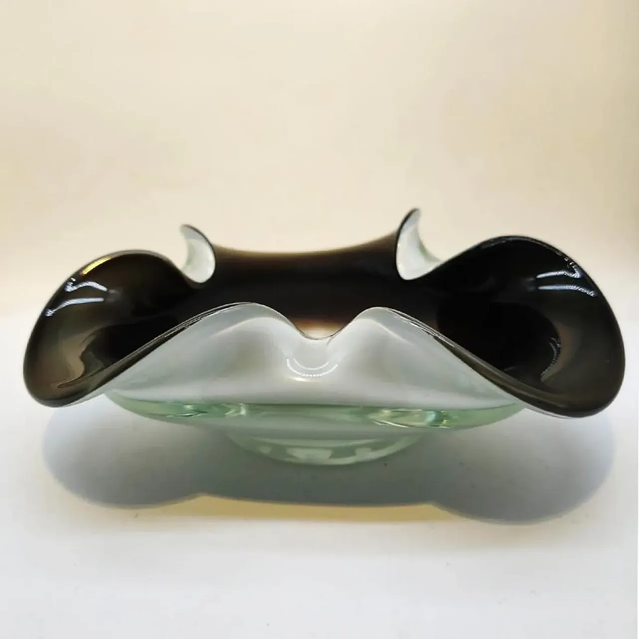 Brown asthray in Murano glass, 1970s 3