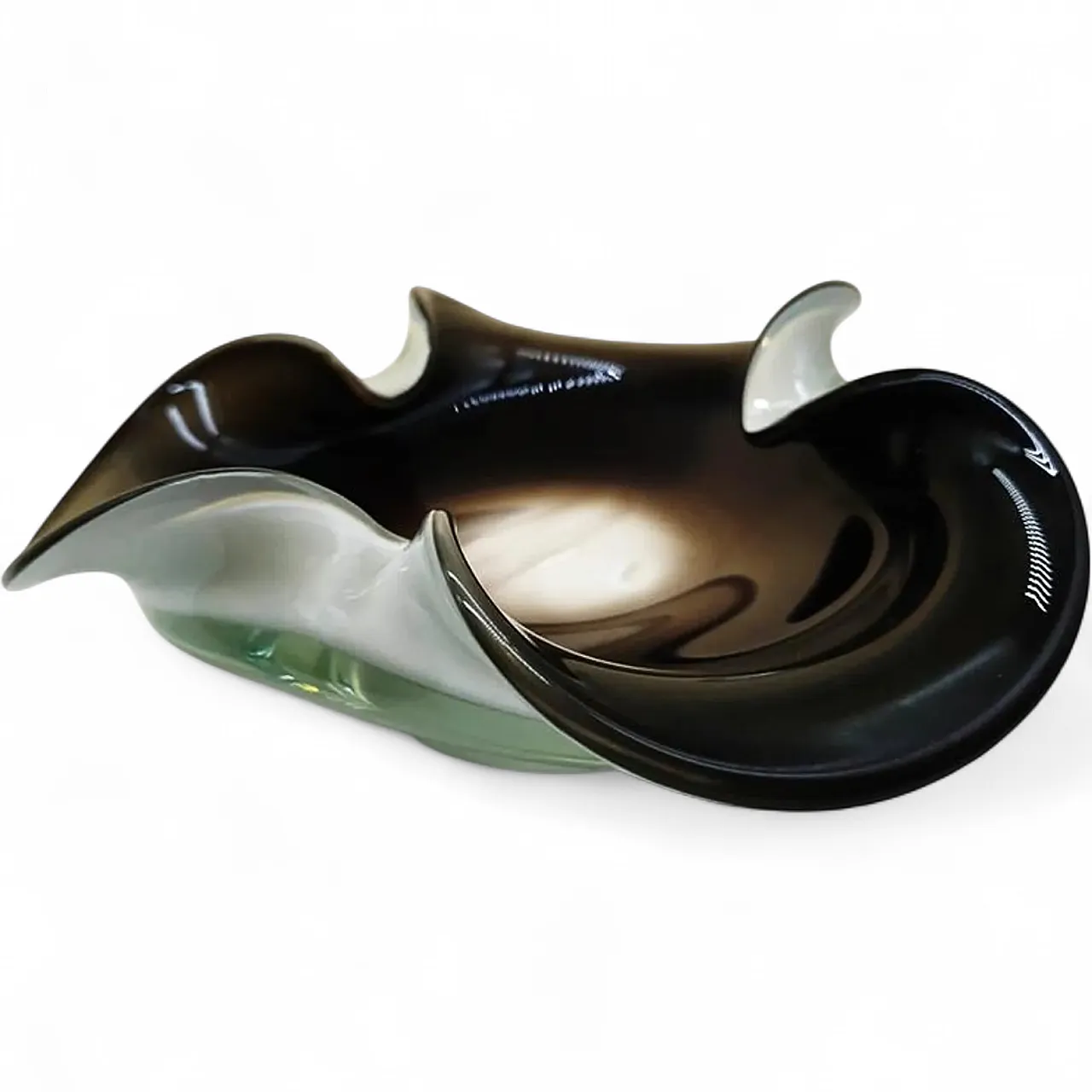 Brown asthray in Murano glass, 1970s 7