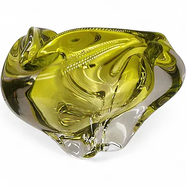 Triangular ashtray in Murano glass by Flavio Poli, 1950s