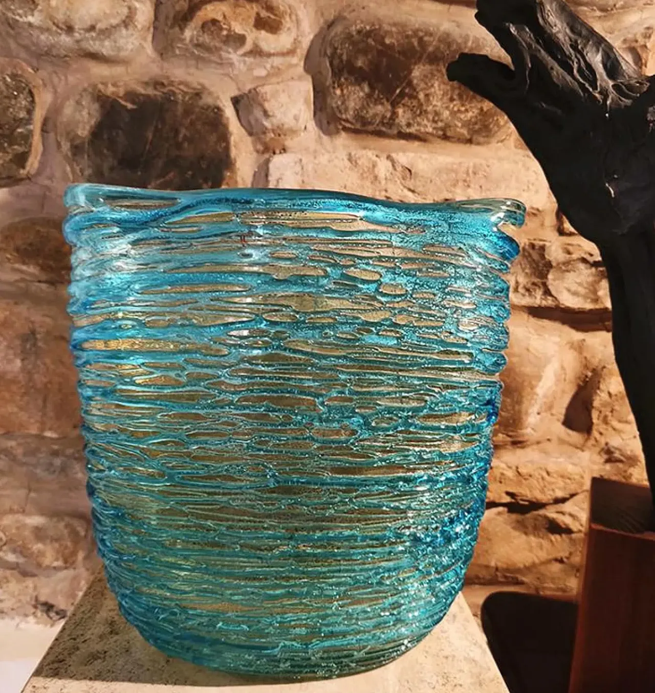 Mid-Century vase in Murano glass by Sergio Costantini, 1970s 1