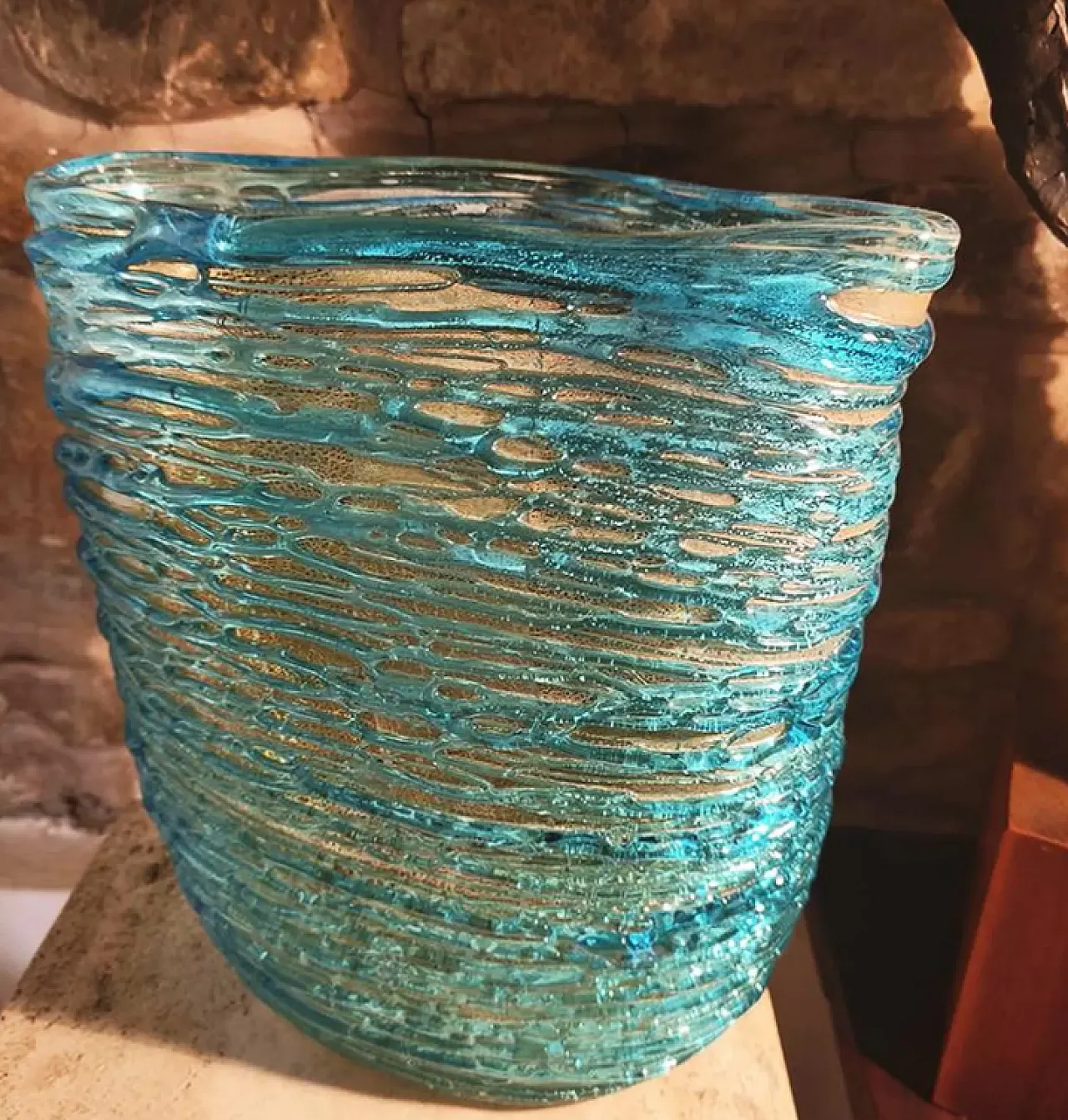 Mid-Century vase in Murano glass by Sergio Costantini, 1970s 2