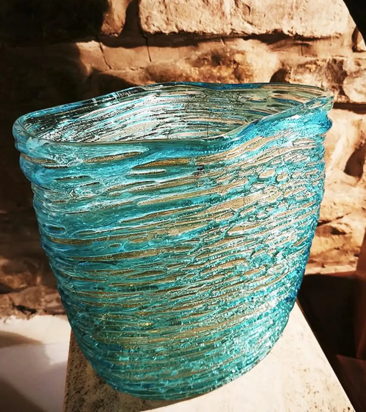 Mid-Century vase in Murano glass by Sergio Costantini, 1970s 3