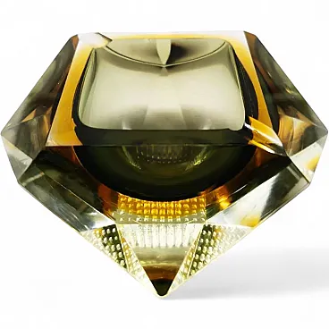 Ashtray in Murano glass by Flavio Poli for Seguso, 1960s