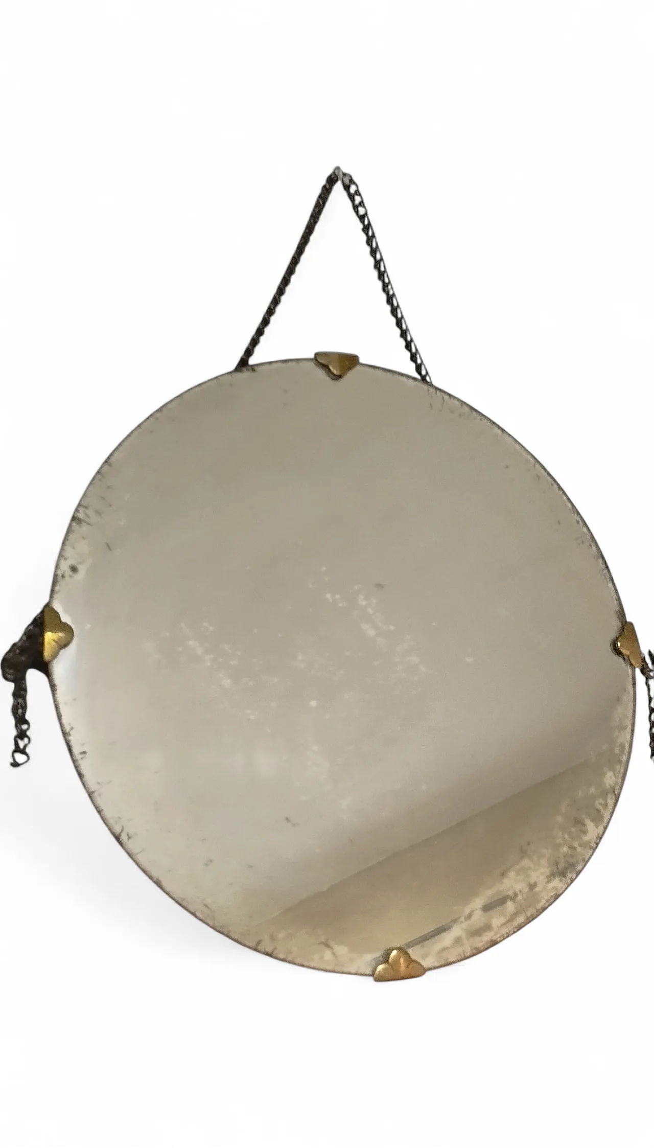 Specchio mirror anni 50 con catena 14