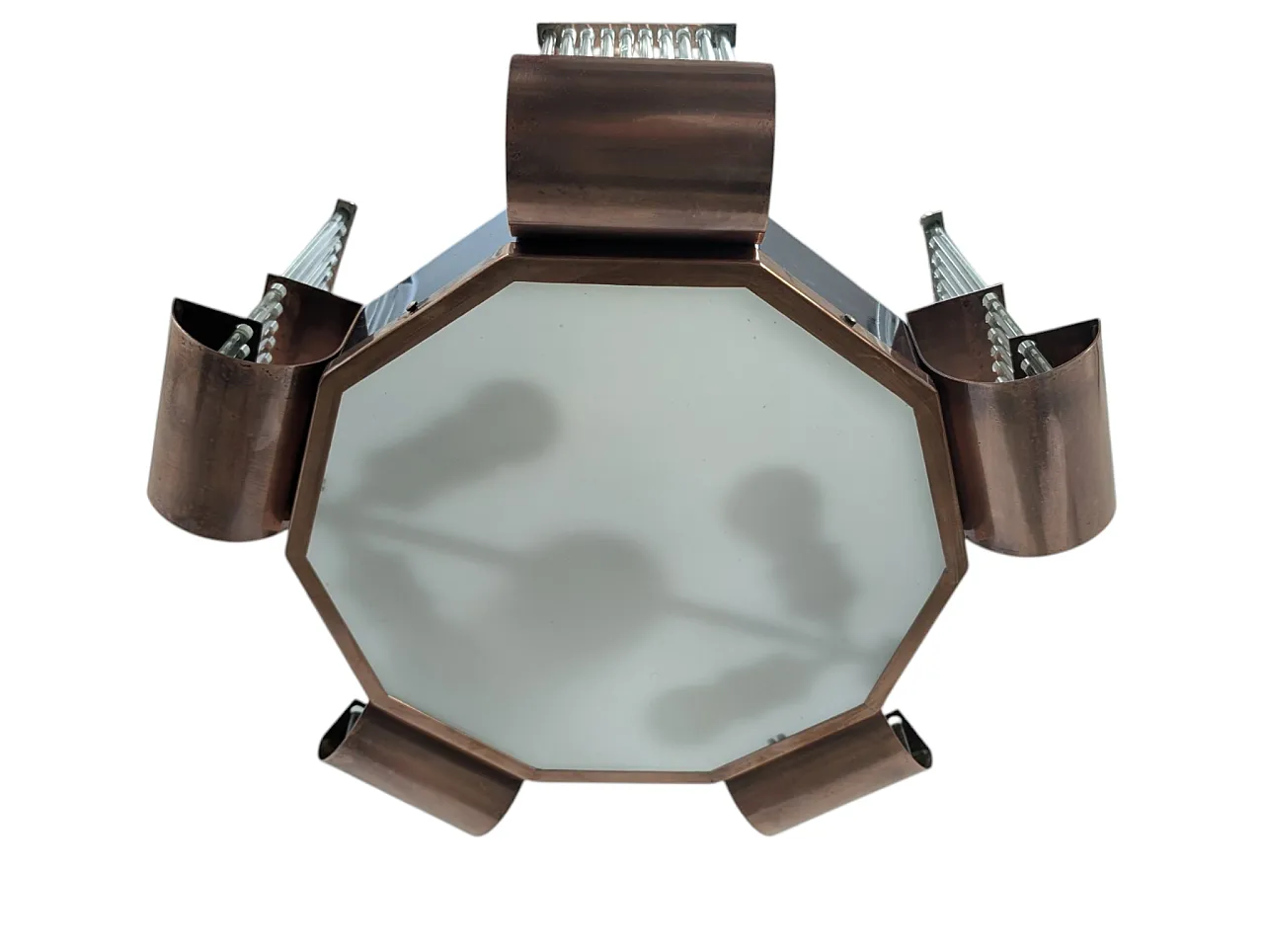 Art deco pendant chandelier, 1930s/40s 8