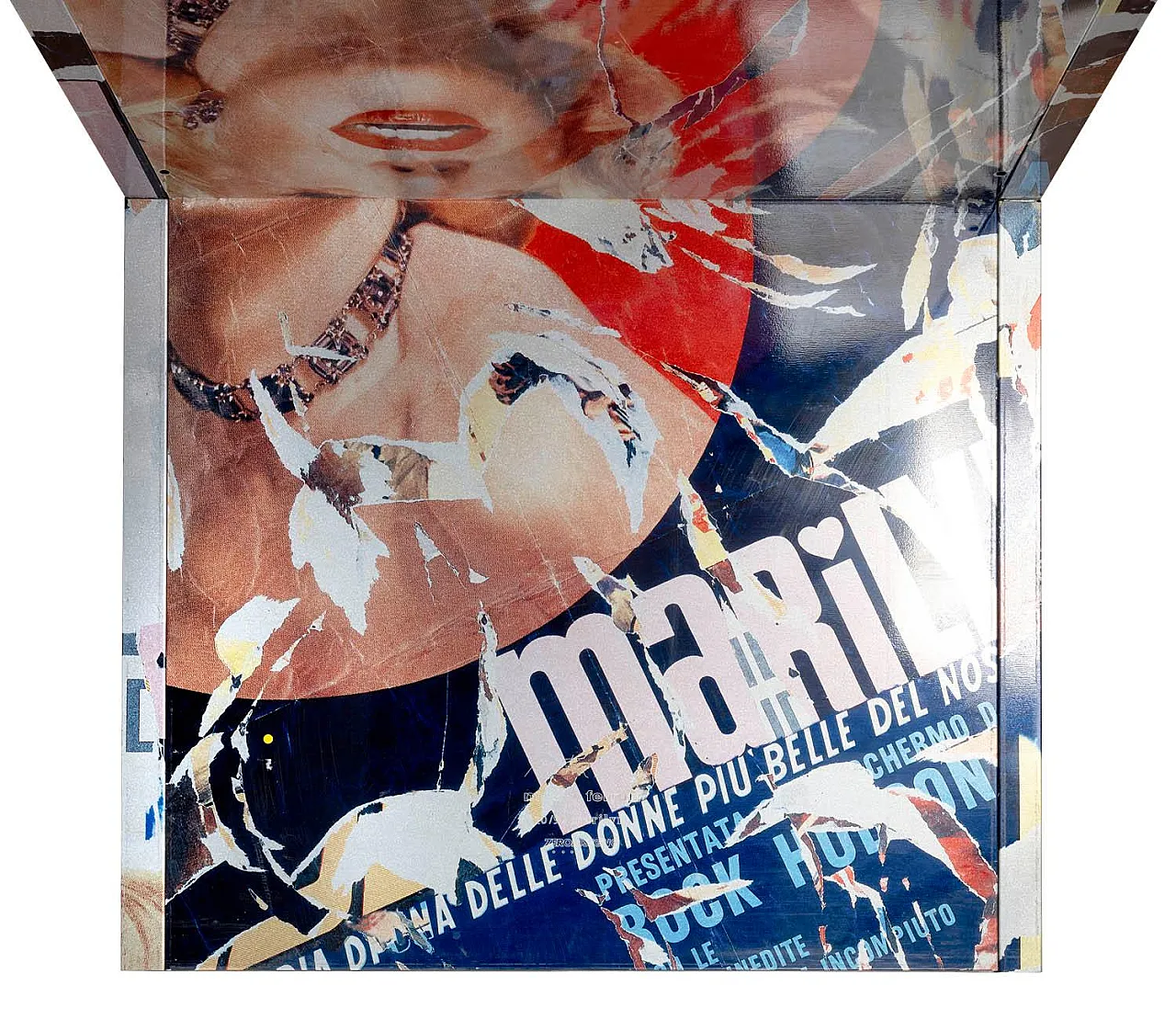 “Marilyn, the most beautiful woman” table by Mimmo Rotella - Marco Ferreri, Italy 3