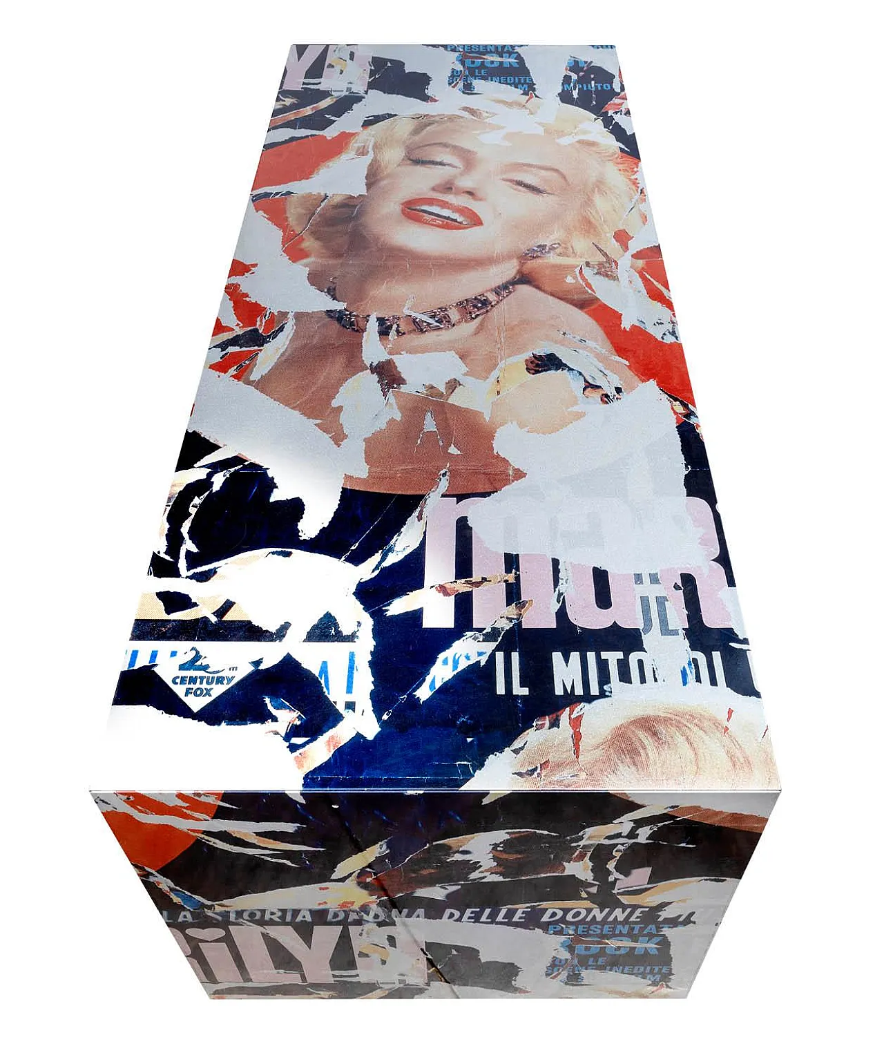 “Marilyn, the most beautiful woman” table by Mimmo Rotella - Marco Ferreri, Italy 5