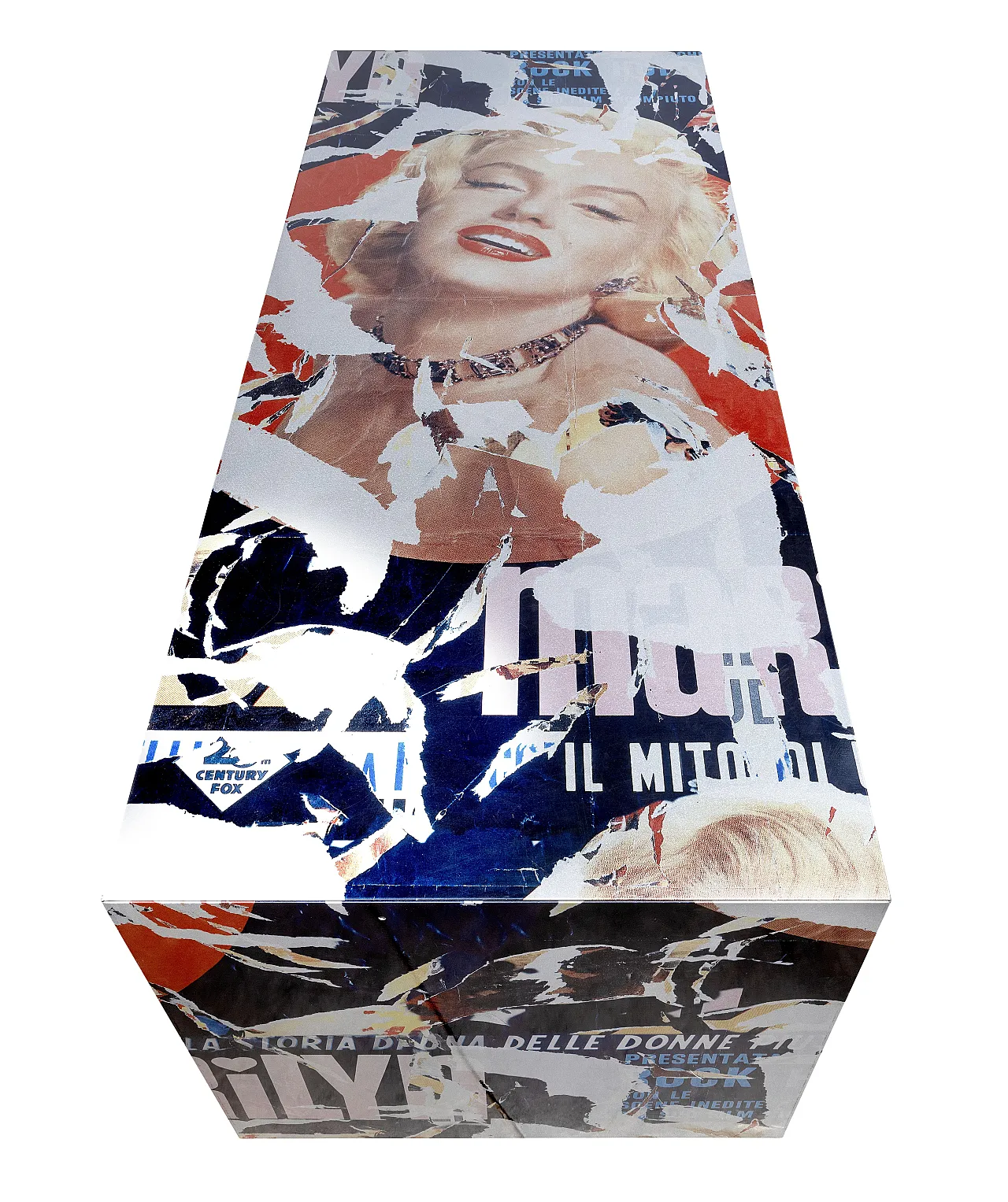 “Marilyn, the most beautiful woman” table by Mimmo Rotella - Marco Ferreri, Italy 7