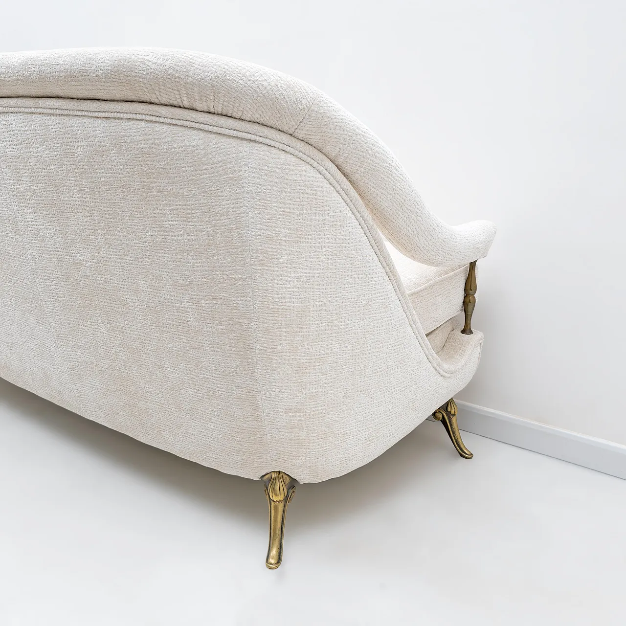 French Art Deco sofa and two armchairs, 1950s 5