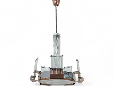 Art deco pendant chandelier, 1930s/40s