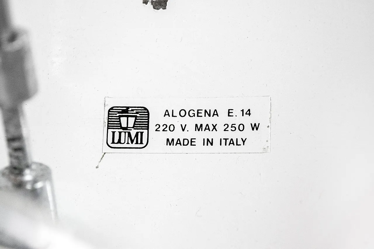 Halogen lamp by Ugo La Pietra for Abitare Il Tempo for Lumi, 1980s 5