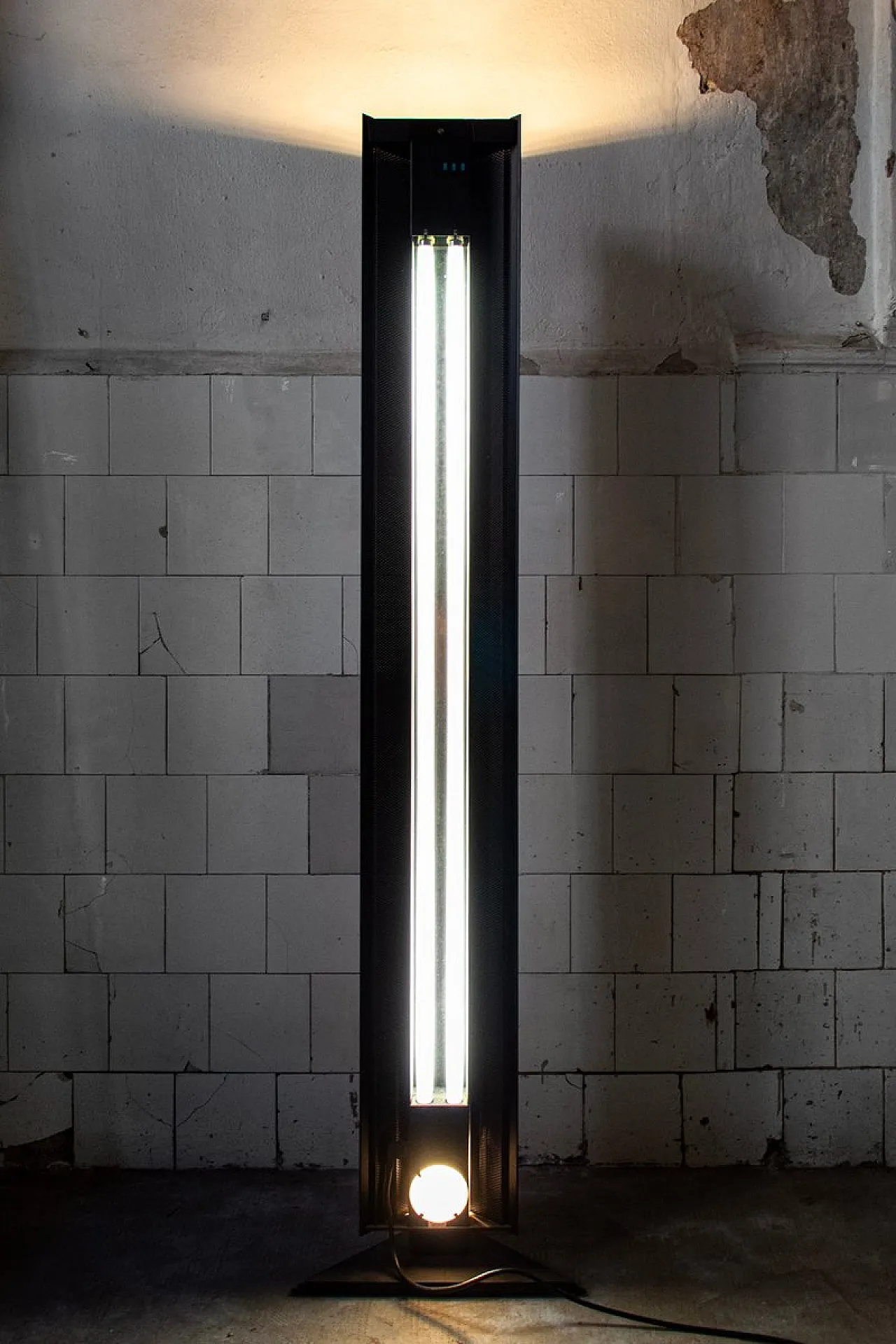 Three-light metal floor lamp for Status Italia, 1990s 4