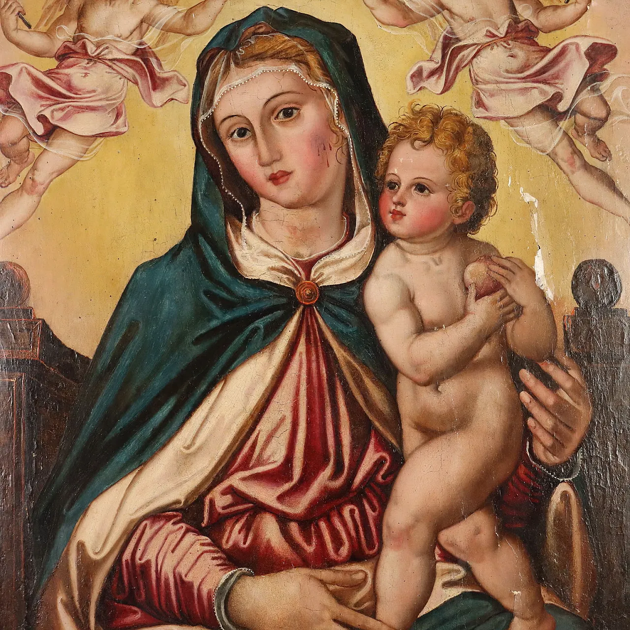 Madonna in Trono con Gesù Bambino e Angeli, '900 3
