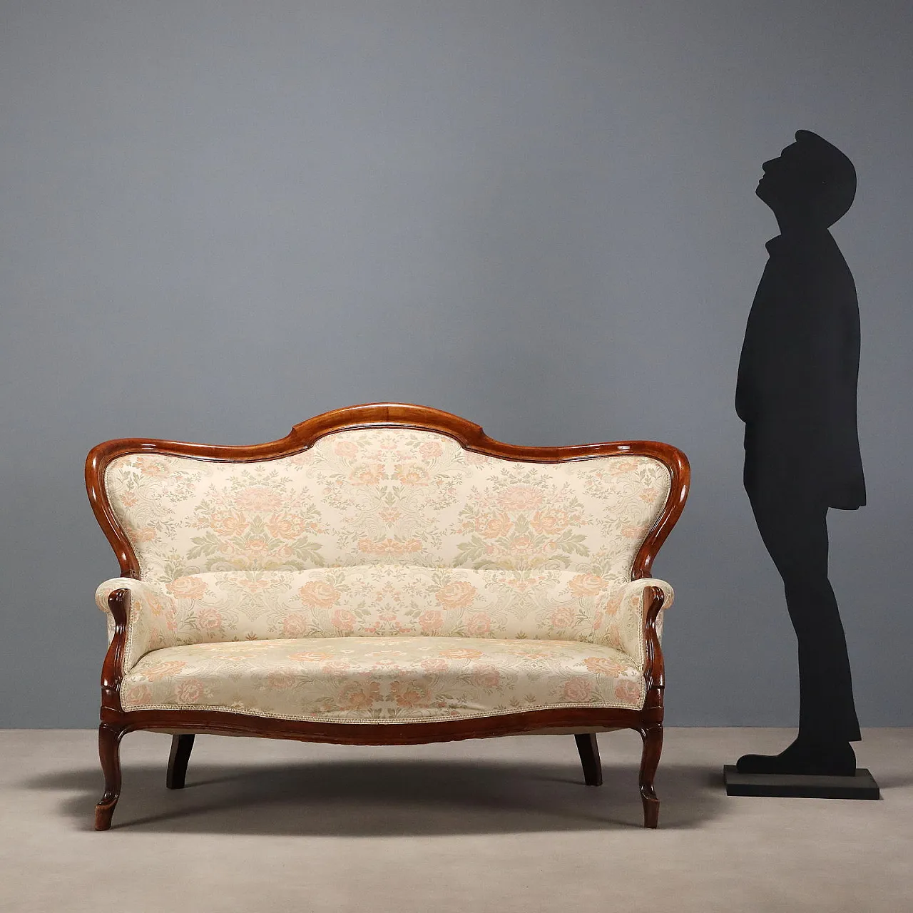 Louis Philippe sofa in walnut, 19th century 3