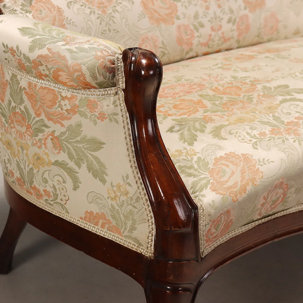 Louis Philippe sofa in walnut, 19th century 7