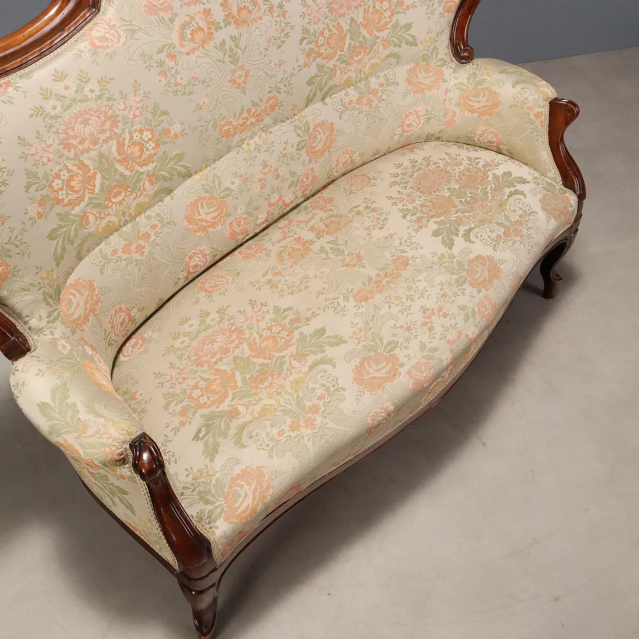 Louis Philippe sofa in walnut, 19th century 9
