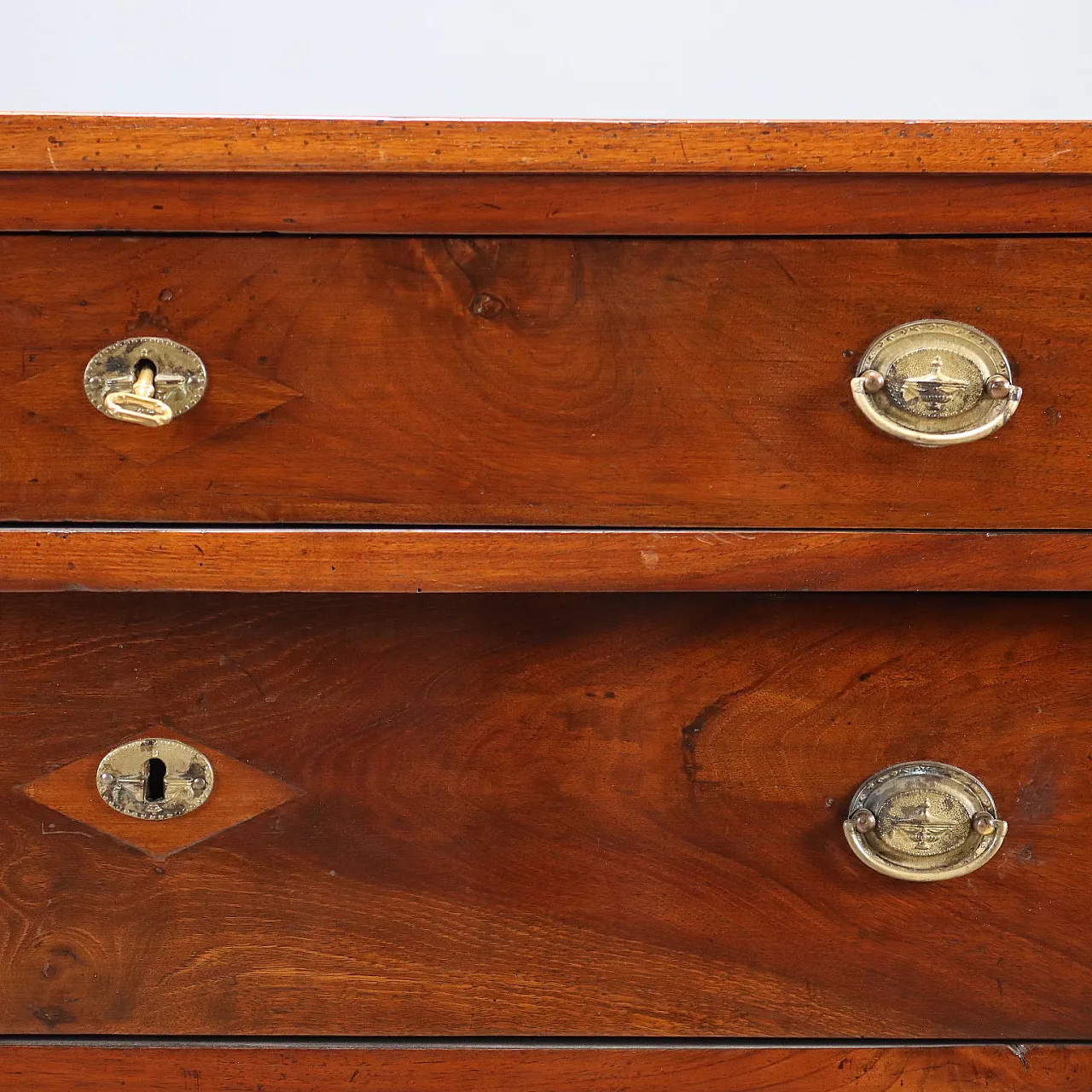 Empire chest of drawers in walnut, 19th century 7