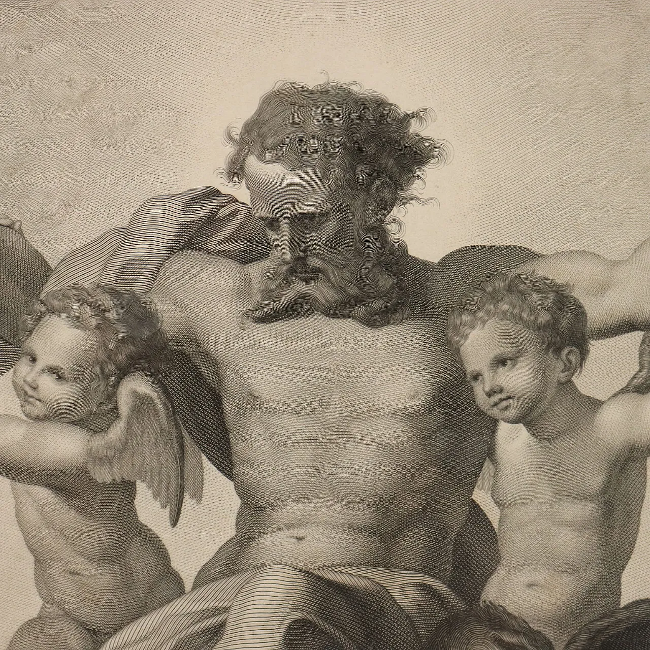 Etching by Paolo Caronni Vision of Ezekiel, 19th century 4