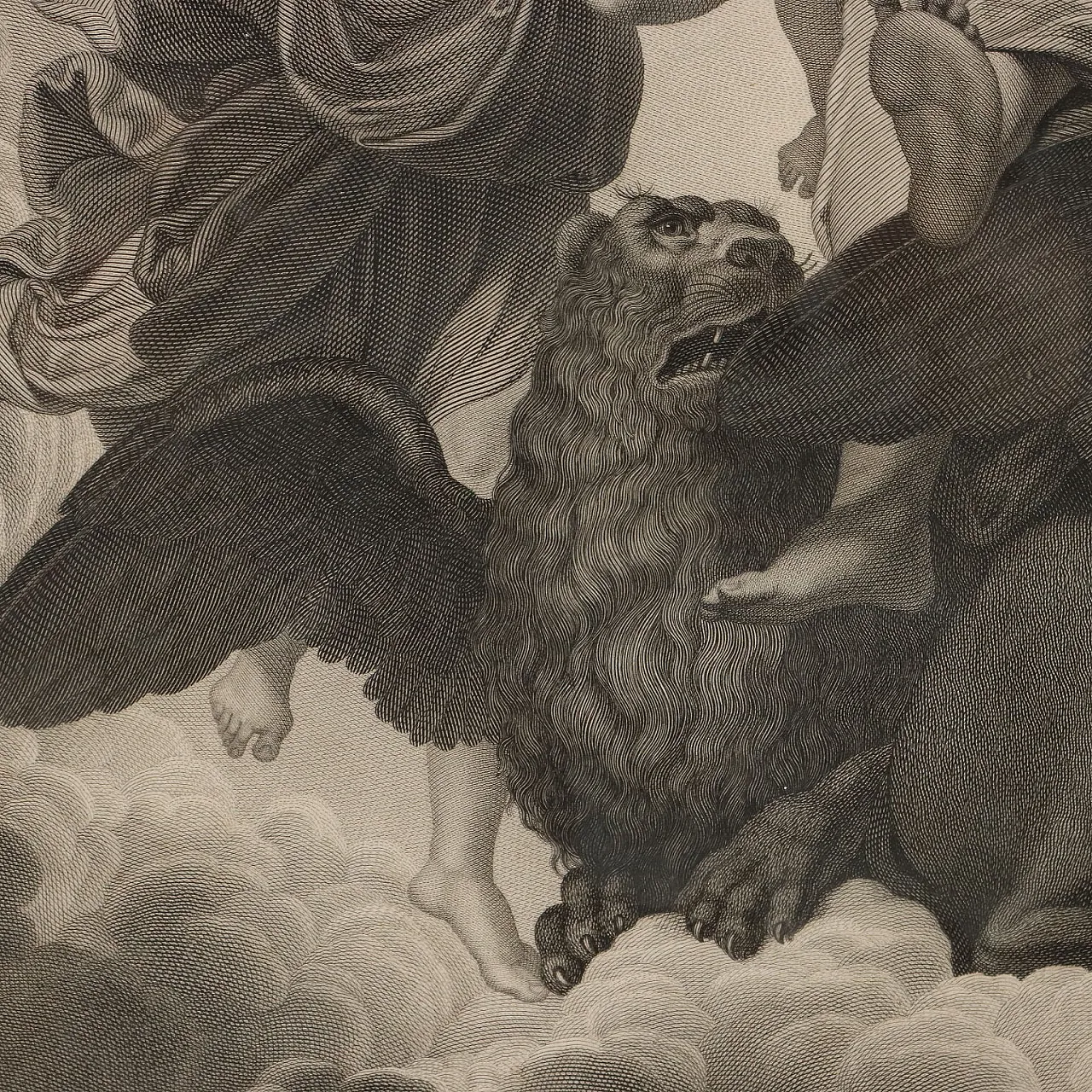 Etching by Paolo Caronni Vision of Ezekiel, 19th century 6