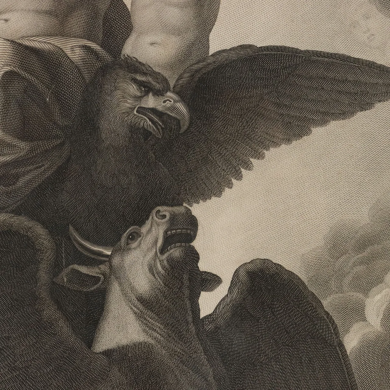 Etching by Paolo Caronni Vision of Ezekiel, 19th century 7