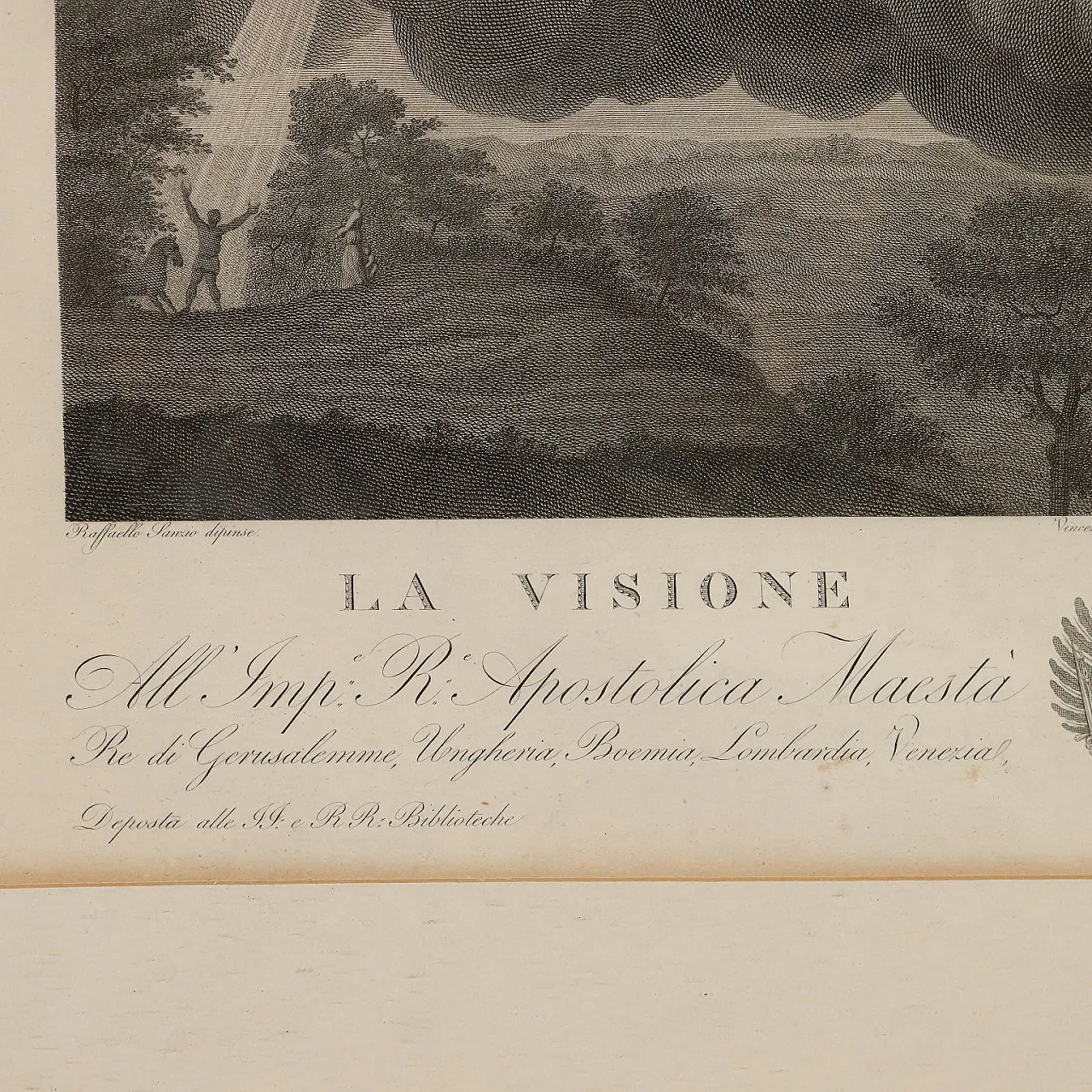Etching by Paolo Caronni Vision of Ezekiel, 19th century 8