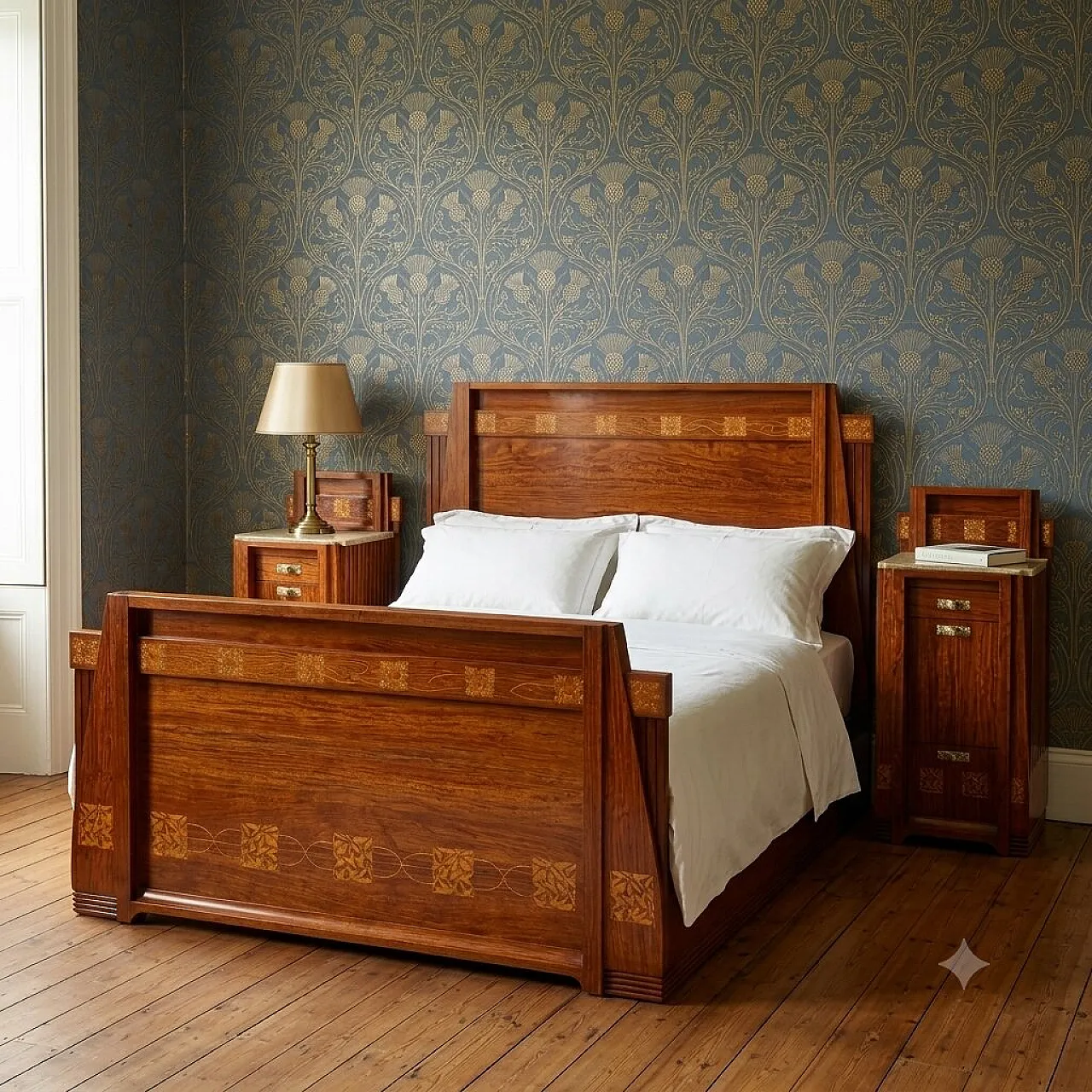 Bed by Carlo Zen, early 20th century 3