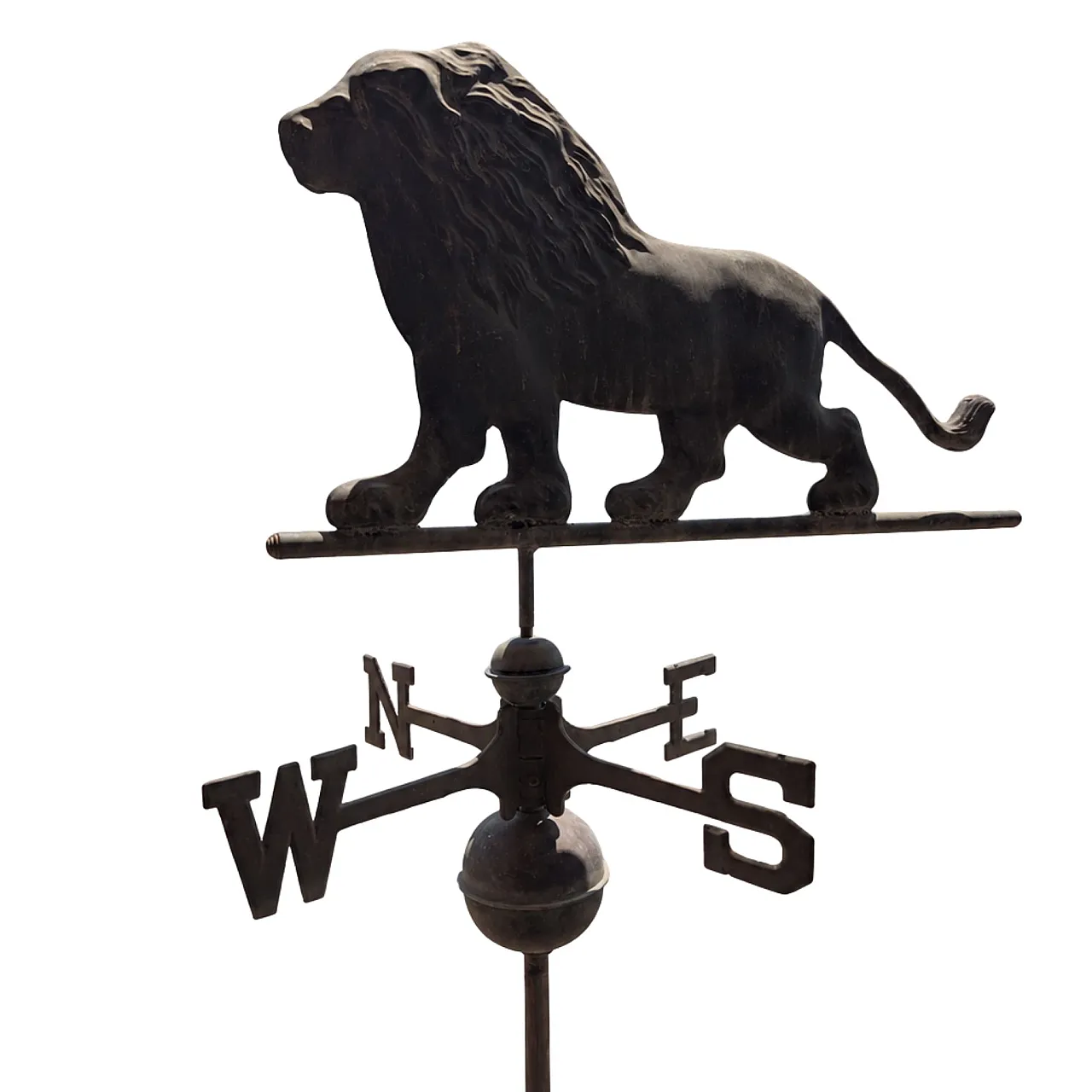 Italian weather vane from the early 1900s in copper with lion 2