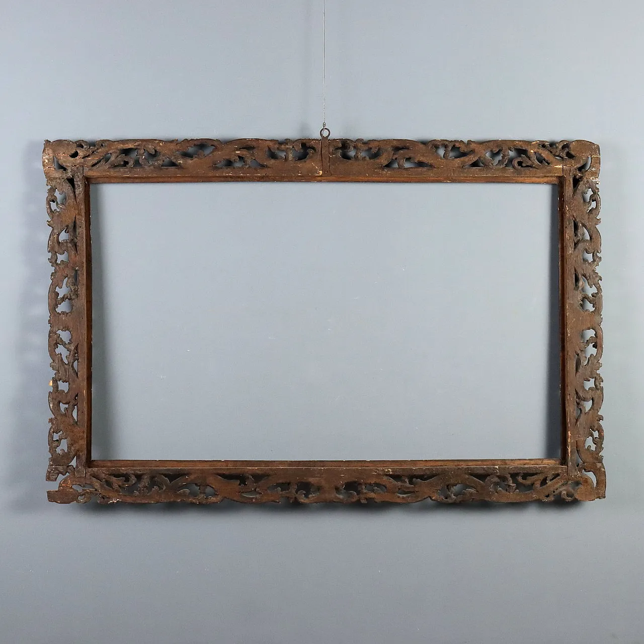 Baroque frame in carved, lacquered and gilded wood, 18th century 9