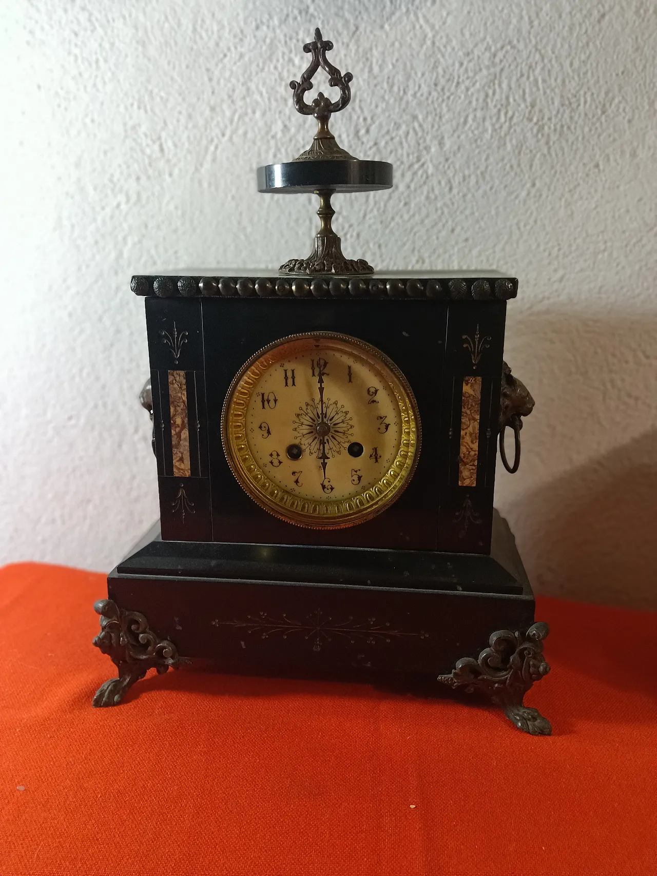 Napoleon III style marble clock 5