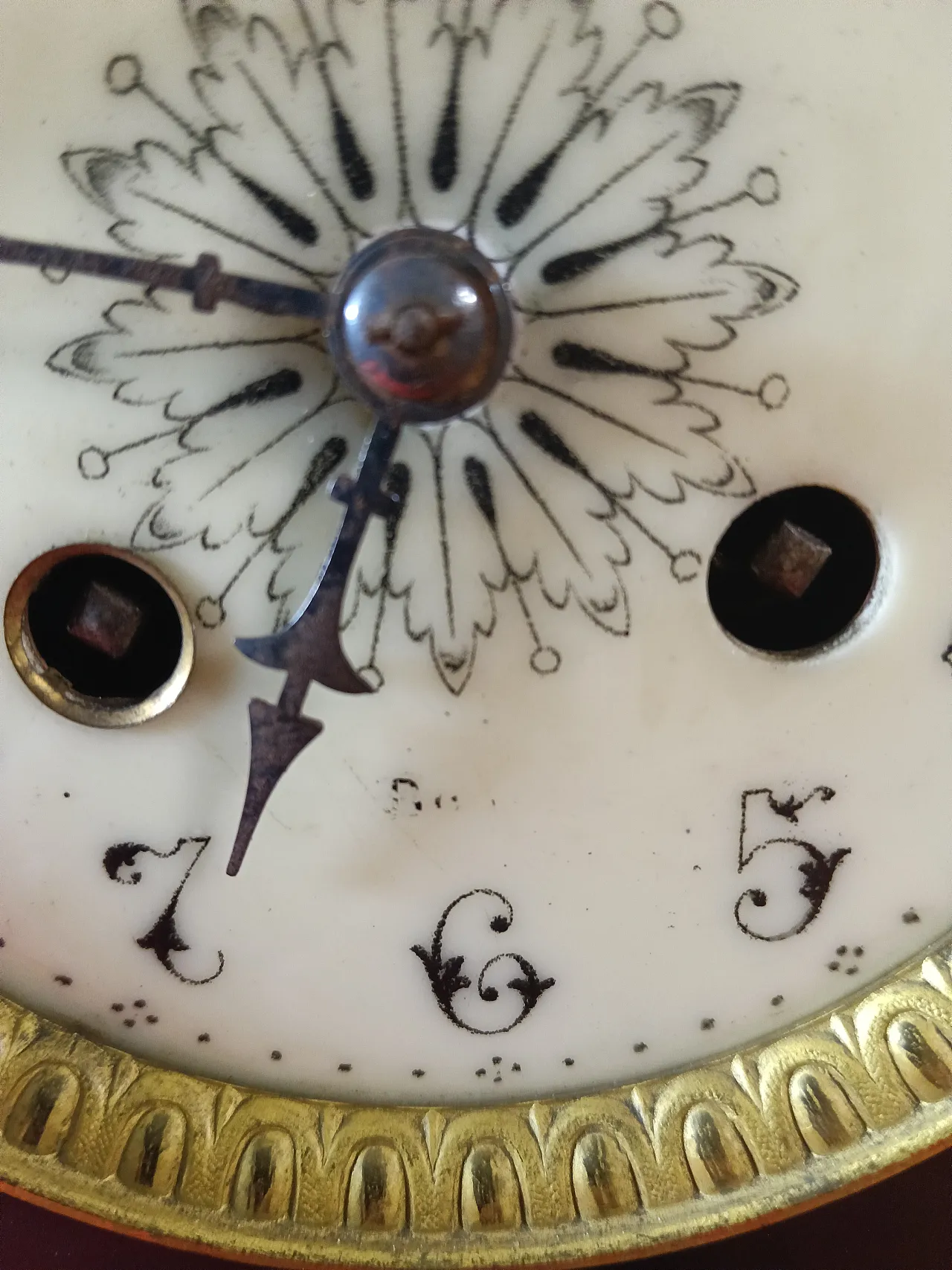 Napoleon III style marble clock 6