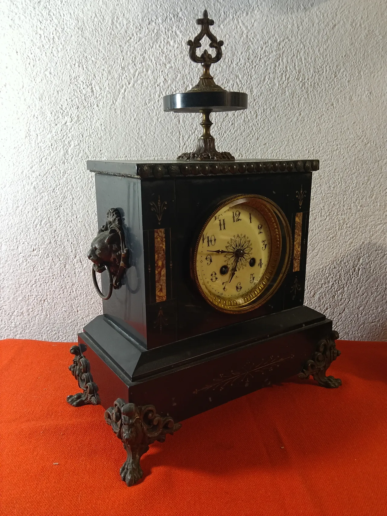 Napoleon III style marble clock 9
