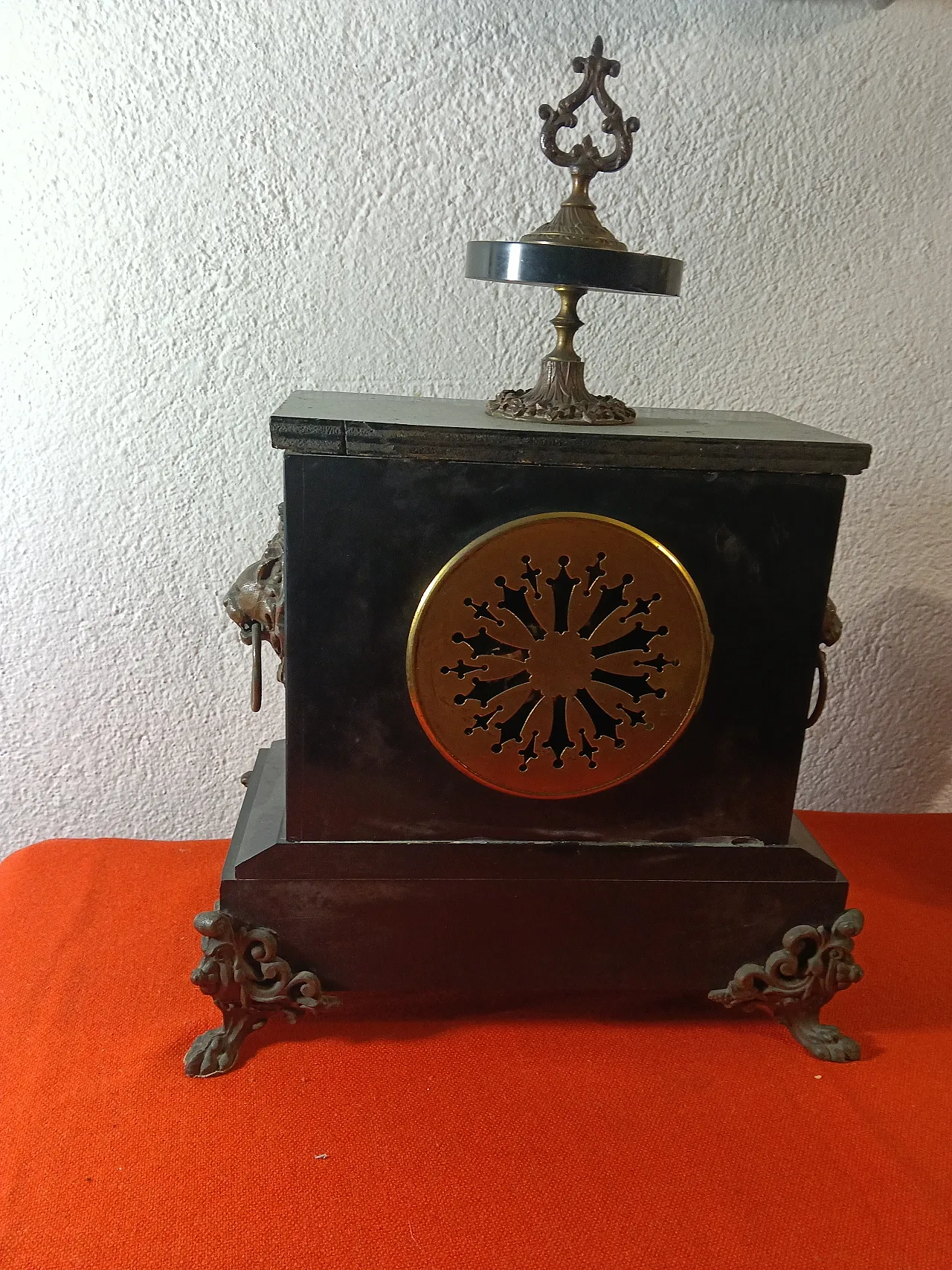 Napoleon III style marble clock 12