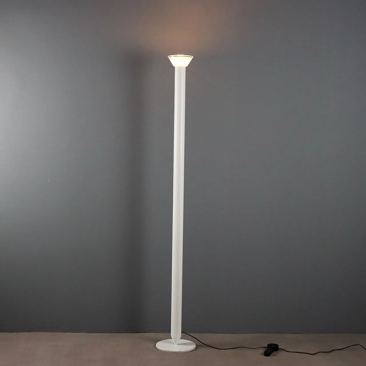 Lampada da Terra in Vetro di Murano e Metallo  1