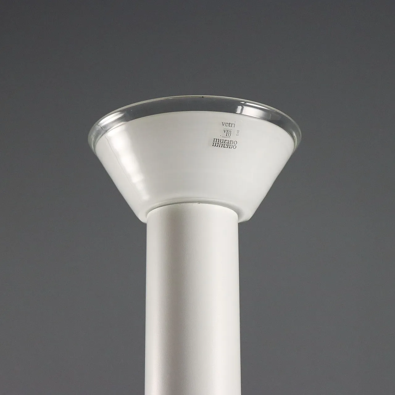 Lampada da Terra in Vetro di Murano e Metallo  4