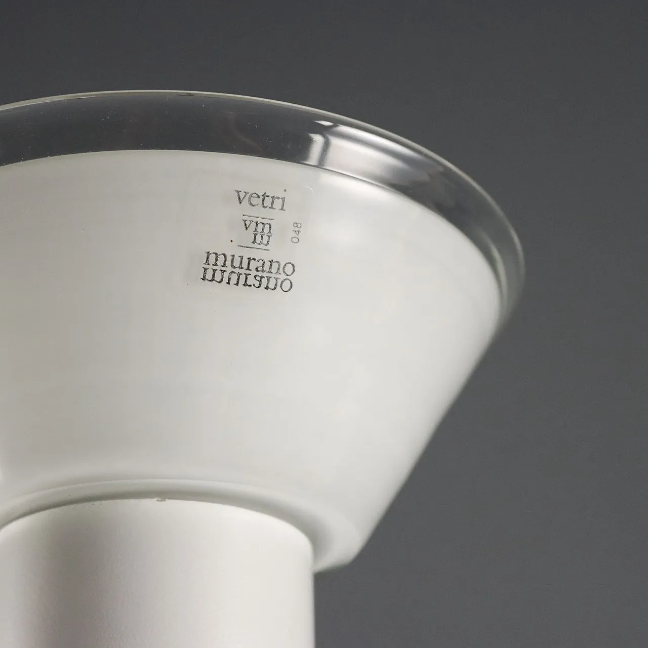 Lampada da Terra in Vetro di Murano e Metallo  6