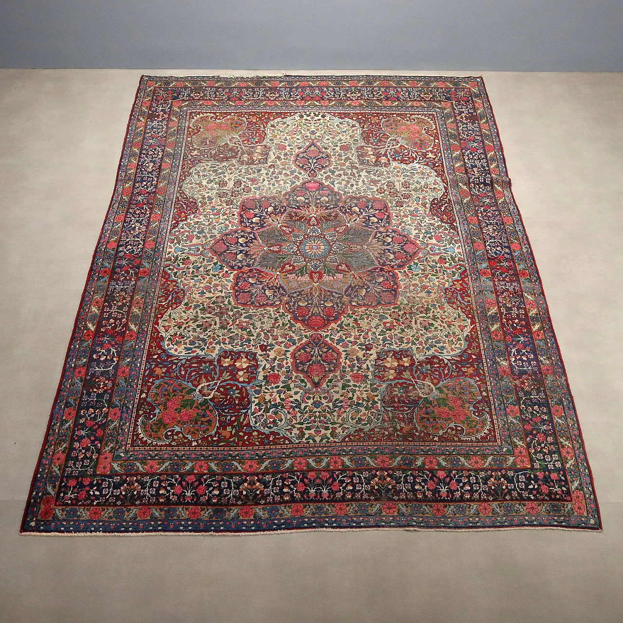 Kerman carpet in cotton and wool, 20th century 3