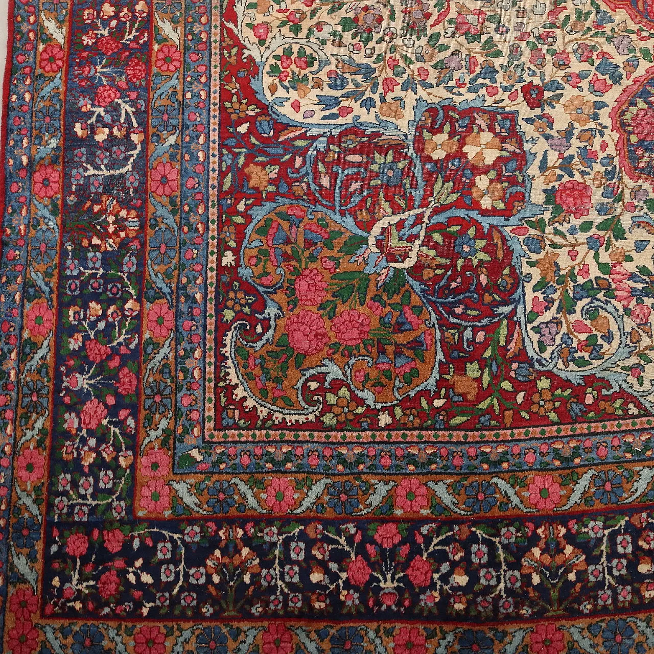 Kerman carpet in cotton and wool, 20th century 5