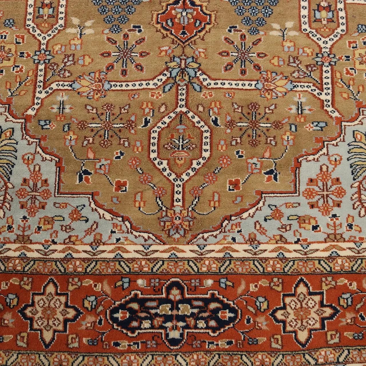 Srinagar carpet in cotton and wool, 20th century 6