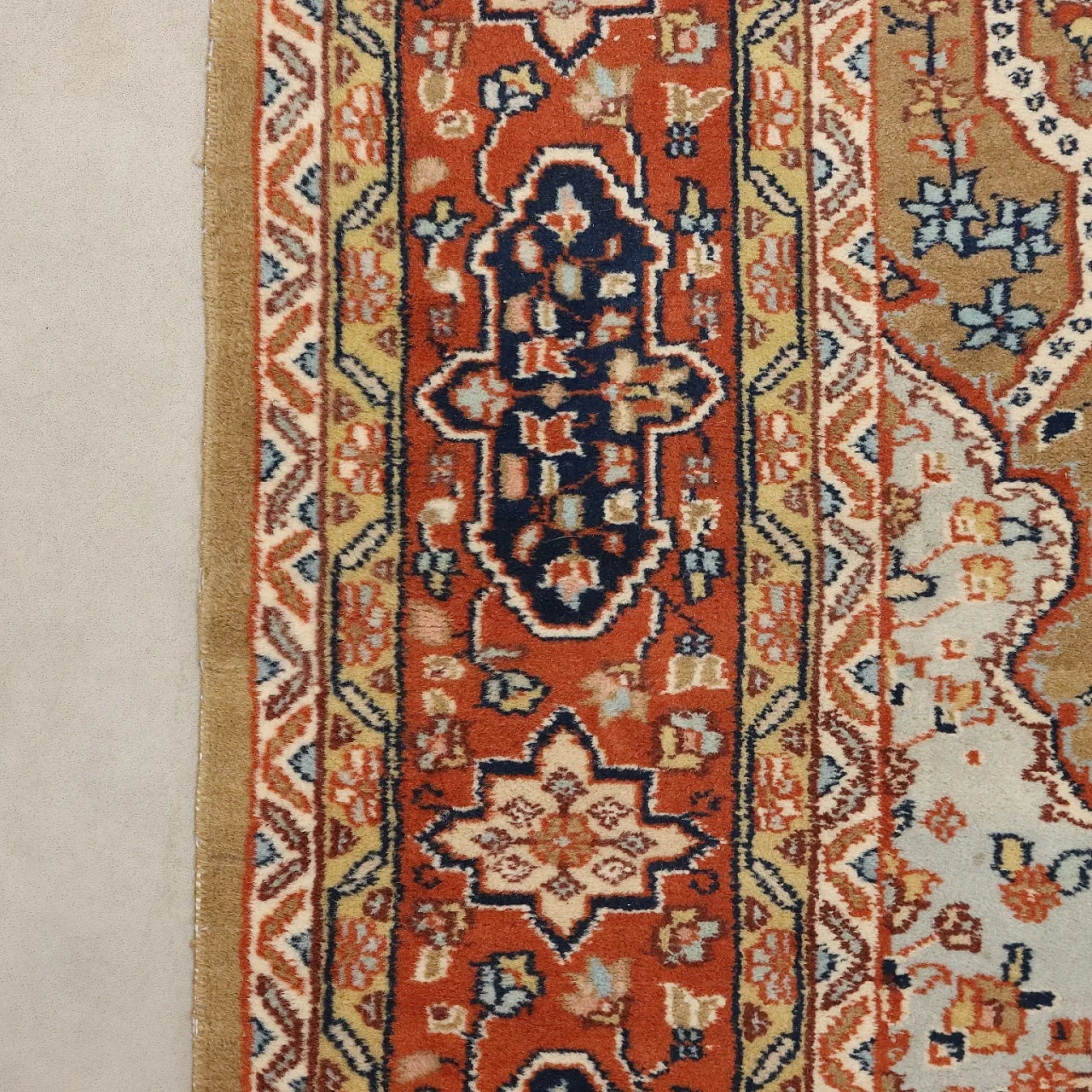 Srinagar carpet in cotton and wool, 20th century 7