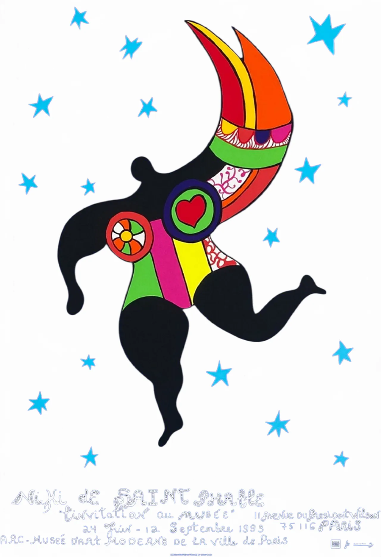 Niki DE SAINT PHALLE Poster Expo 93 - L'invitation au Musée 1993 4