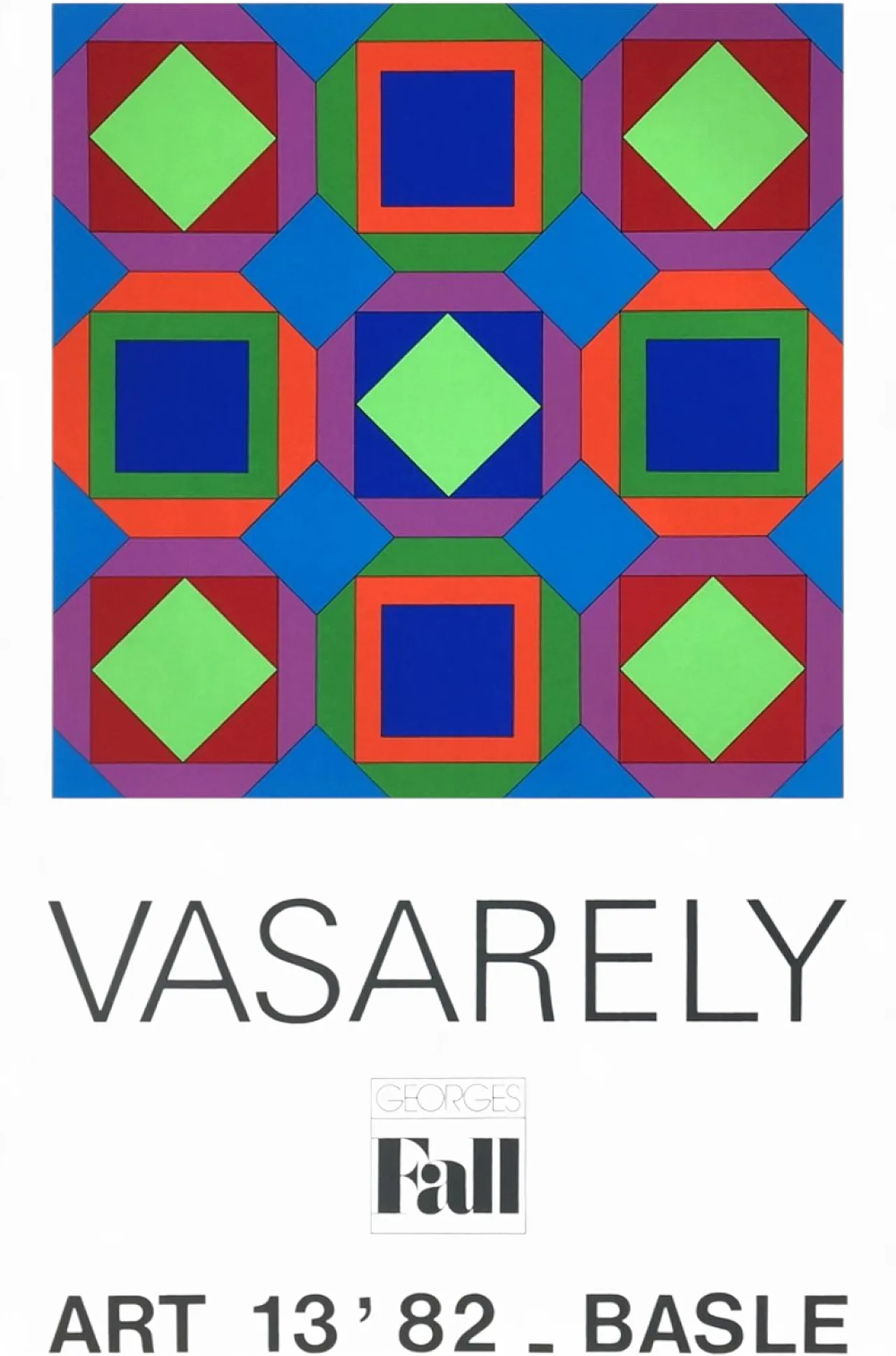 Victor VASARELY Poster Expo 82 - Art Basel 82  1982 4