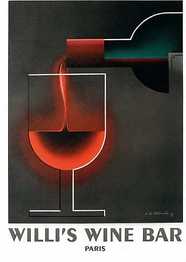 A.M. CASSANDRE poster Willi's Wine Bar 2005