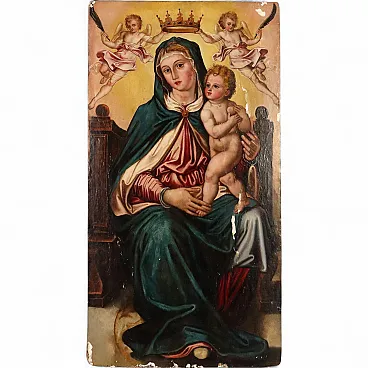 Madonna in Trono con Gesù Bambino e Angeli, '900