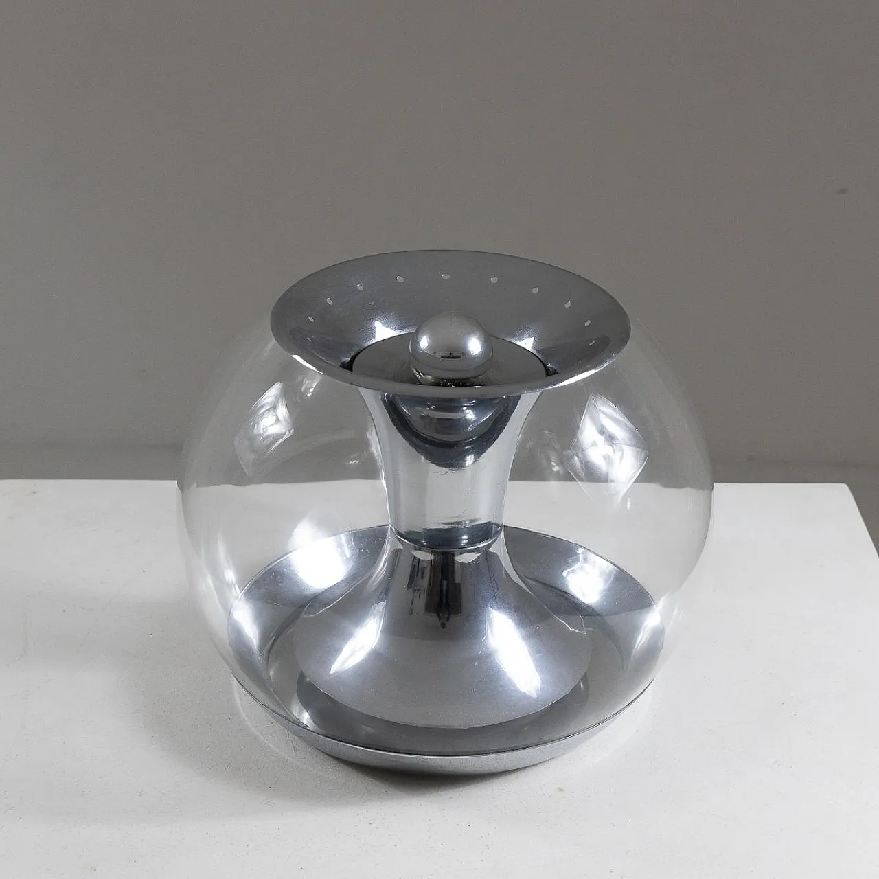 Lampada da tavolo cromata di Luci Italia, anni '60 1