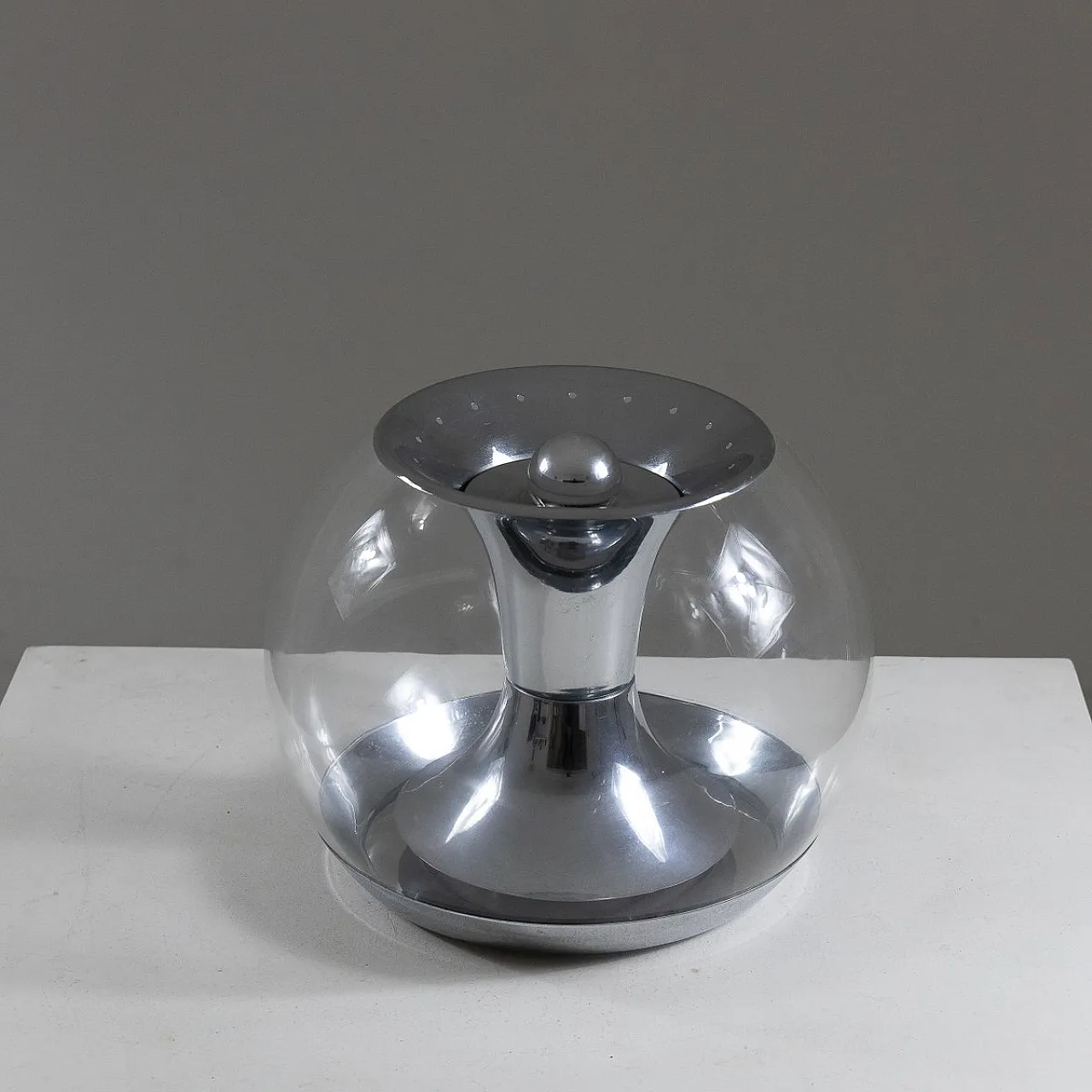 Lampada da tavolo cromata di Luci Italia, anni '60 9