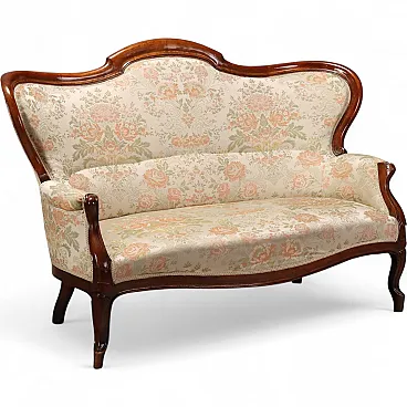 Louis Philippe sofa in walnut, 19th century