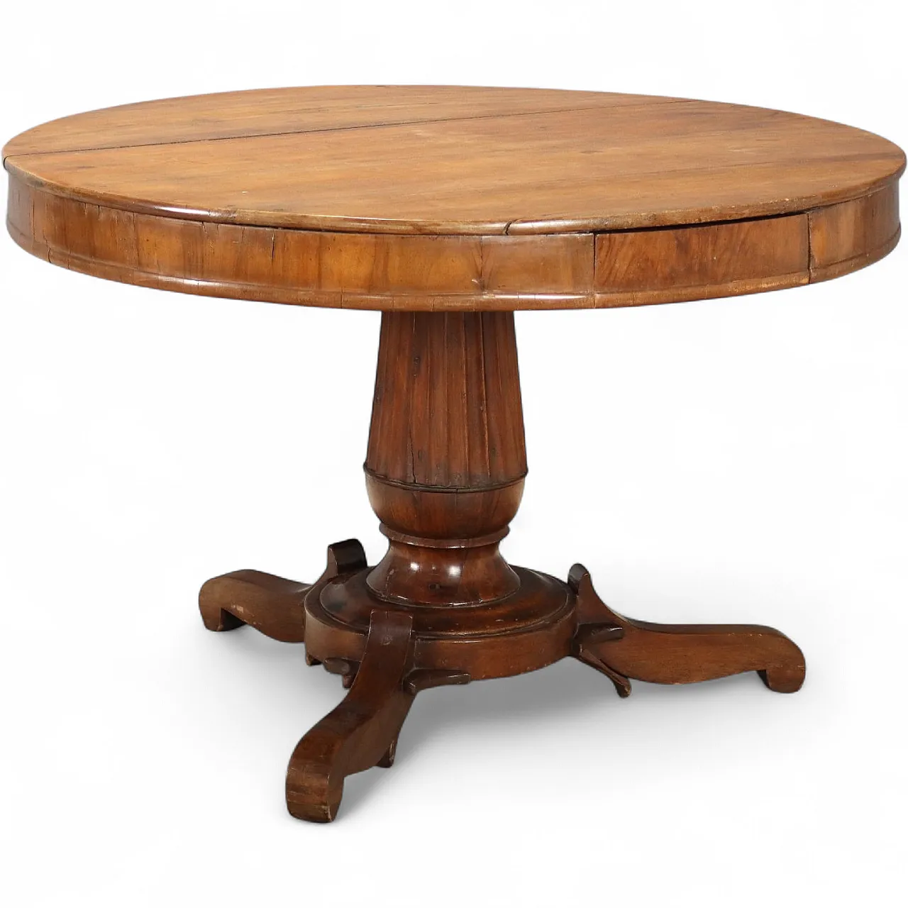 Round walnut table, 19th century 11